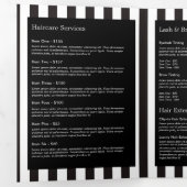 Carte Trois Volets Salon de beauté Floral minimal Suite d'affaires (Intérieur en premier)