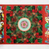 Carte Trois Volets Salutations Mah Jongg (Intérieur au milieu)