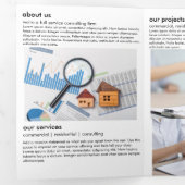 Carte Trois Volets Services de bricolage professionnels audacieux (Intérieur en premier)