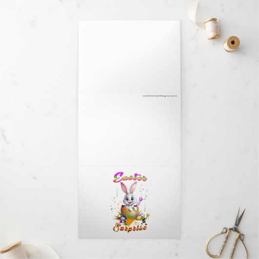 Carte Trois Volets Surprise de Pâques (Extérieur)