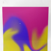 Carte Trois Volets Tache Colorée (Intérieur en premier)