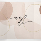 Carte Trois Volets Terracotta Boho Beach Formel minimum Mariage (Intérieur au milieu)