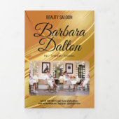 Carte Trois Volets Terracotta Ocher Or Beige (Page de couverture)