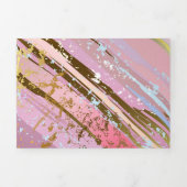 Carte Trois Volets Textured Pink Background (Page de couverture)