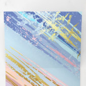 Carte Trois Volets Textured Pink Background (Intérieur en premier)