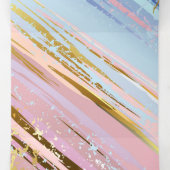 Carte Trois Volets Textured Pink Background (Intérieur au milieu)