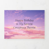 Carte Trois Volets Théoriste du complot B-day (Page de couverture)