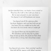 Carte Trois Volets Théoriste du complot B-day (Intérieur en premier)