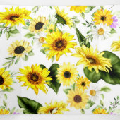 Carte Trois Volets Tournesol d'aquarelle 7 (Intérieur au milieu)