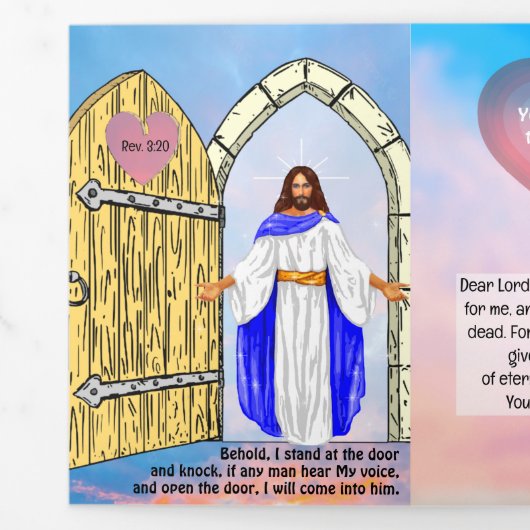 Carte Trois Volets Trace évangélique de fin (Rabat)