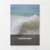 Carte Trois Volets Transparence moderne noire fraîche (Page de couverture)