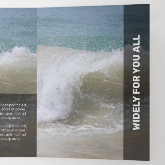 Carte Trois Volets Transparence moderne noire fraîche (Intérieur à la fin)