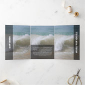 Carte Trois Volets Transparence moderne noire fraîche (Intérieur)