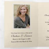 Carte Trois Volets Tri-fold Mother Mary Jesus Catholic Funeral (Intérieur en premier)