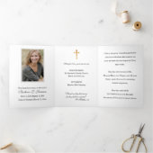 Carte Trois Volets Tri-pli Vierge Marie Funérailles catholiques Carte (Intérieur)