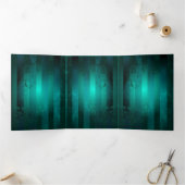 Carte Trois Volets Veille bijoux Steampunk sur un Arrière - plan vert (Intérieur)