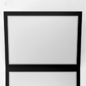 Carte Trois Volets Vibrant infinity with rainbow butterfly on black (Intérieur en premier)