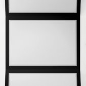 Carte Trois Volets Vibrant infinity with rainbow butterfly on black (Intérieur au milieu)