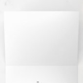 Carte Trois Volets White Personalized – Your Logo & Text Here (Intérieur en premier)