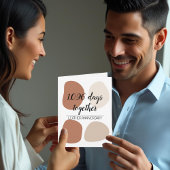 Carte Troisième anniversaire mariage moderne