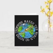Carte Trombone Makes The World Go Round  (Fleur jaune)