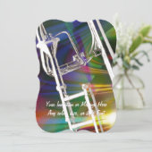 Carte Trombone ou invitation AJOUTER DU TEXTE (Debout devant)