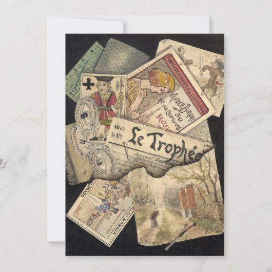 Carte Trompe l’oeil | E. Delcroix (Devant)