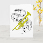 Carte Trompette (Fleur jaune)
