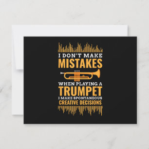 Carte Trompette Musicien Drôle Groupe Joueur Trompettist