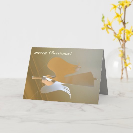 Carte Trompettes d'ange (Fleur jaune)