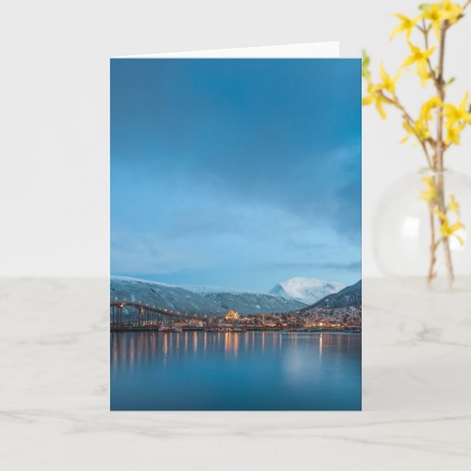 Carte Tromso Norvège (Fleur jaune)