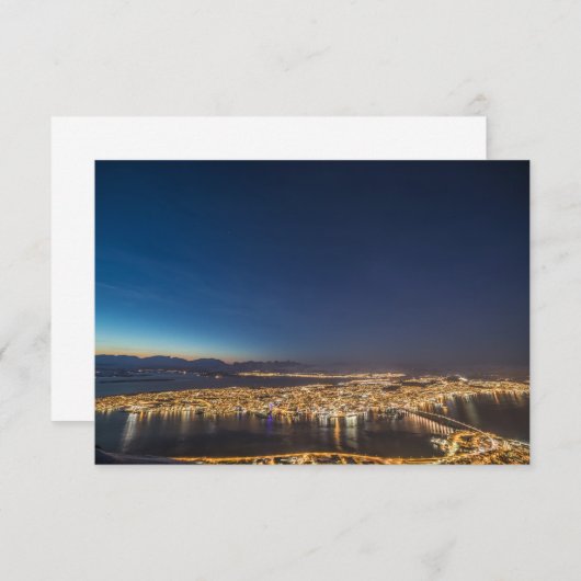 Carte Tromso Norvège (Devant / Derrière)