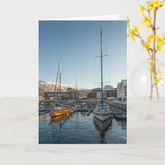 Carte Tromso Norvège (Fleur jaune)