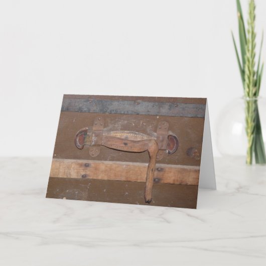 Carte Tronc vintage en bois (Devant)