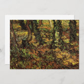 Carte Troncs d'arbres avec Ivy par Vincent van Gogh (Devant / Derrière)