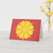 Carte Trondheim Norvège (Fleur jaune)