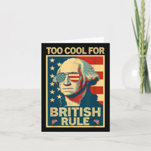 Carte Trop Cool Pour La Grande-Bretagne 4 juillet L'Amér