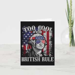 Carte Trop Cool Pour La Règle Britannique - Drapeau Amér