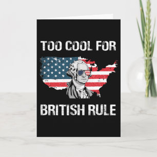 Carte Trop cool pour la règle britannique George Washing