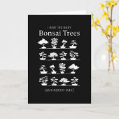 Carte Trop d'arbres bonsaïs ont dit que personne n'a jam (Fleur jaune)