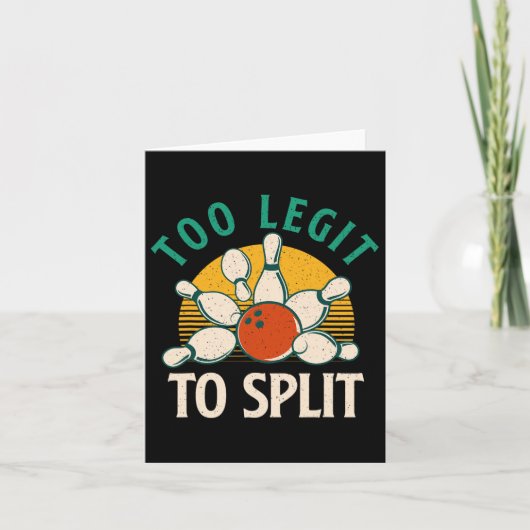 Carte Trop Léger Pour Fractionner - Bowling Bowler (Devant)