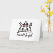 Carte Trop mignon pour échouer (Fleur jaune)