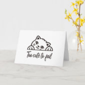 Carte Trop mignon pour échouer (Fleur jaune)