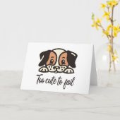 Carte Trop mignon pour échouer (Fleur jaune)