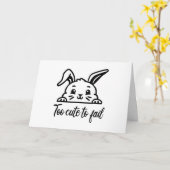 Carte Trop mignon pour échouer (Fleur jaune)