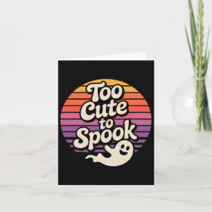 Carte Trop Mignonne Pour Parler Ghost Drôle Halloween Di