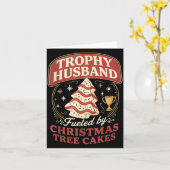 Carte Trophy Husband Fueled By Christmas Tree Cakes Funn (Fleur jaune)