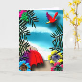 Carte Tropical (Fleur jaune)