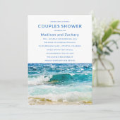Carte Tropical Beach Mariage Couples Douche (Debout devant)