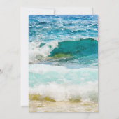 Carte Tropical Beach Mariage Couples Douche (Dos)